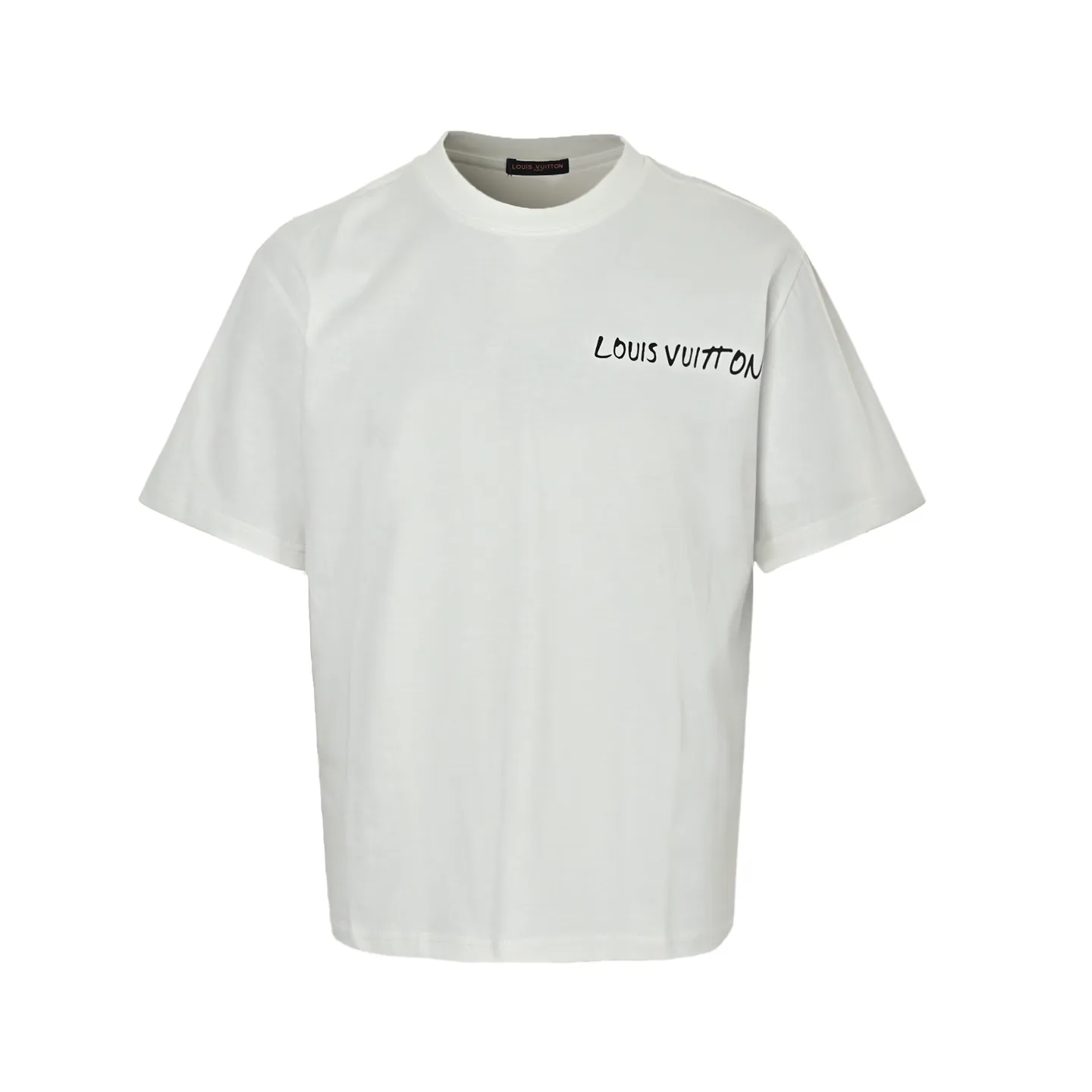 Louis Vuitton/Louis Vuitton short sleeves with slogan printed letters on the chest